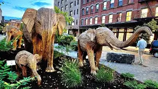 1st Day GREAT ELEPHANT MIGRATION Meatpacking District High Line Night Walk to Hudson Yards LIVE NYC