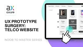 Axure UX Prototype Review: Telco Website | Axure: Noob to Master, Ep90