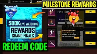 FFPL GRAND FINALE REDEEM CODE | FFPL MILESTONE REWARDS | FREE FIRE REDEEM CODE TODAY