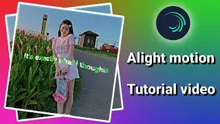 Alight motion text strip effect || Alight motion video editing