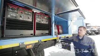 Ремонтно сварочный агрегат Камаз 43118 с КМУ ИМ 25 г п 990 кг