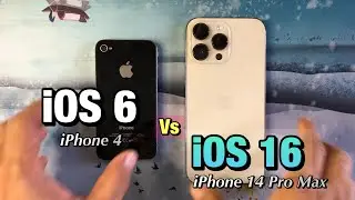 iOs 6 vs iOs 16 - iPhone 14 Pro Max vs iPhone 4