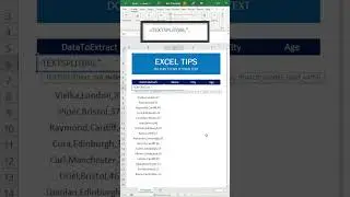 Excel TEXTSPLIT Function to Separate words with Ease #exceltips #shorts