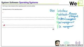 1.5 System Software - GCSE OCR Computer Science J277 Paper 1 - Exam Questions and Recap