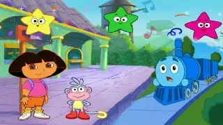 Dora the Explorer (tv program)-Click And Create adventure-Episode 03-The Train Race-dora and boots