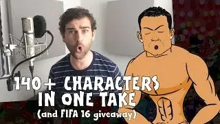 140+ FOOTBALLERs VOICES IN ONE TAKE! (+FIFA 16 giveaway! 500k special football cartoon)