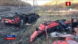 В столкновении поезда Минск - Адлер с грузовиком среди пострадавших оказались трое белорусов