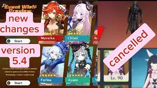 Big change to the 5.4 banners and the fact that there is a new character genshin impact leaks