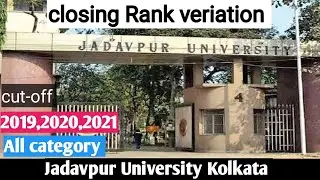jadavpur university cut-off 2019, 2020,2021