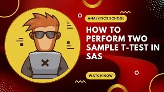 How To Perform Two Sample T Test In SAS