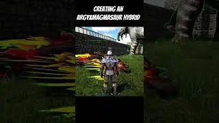 Creating An Argy X Magmasaur Hybrid In Ark! #shorts