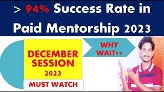 More than 94 % Success Rate in Paid Mentorship 2023 