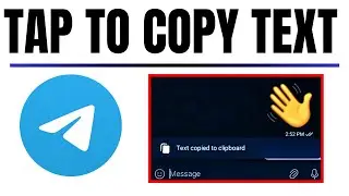 How To Send Tap To Copy Text In Telegram - 2024