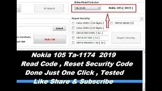 Nokia 105 Ta1174 Reset Security Code