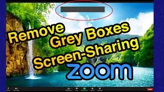 How to Remove Zoom Grey Box when Screen-sharing in ZOOM due to Notifications, Alerts and Overlaps