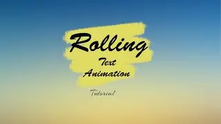 Rolling text animation || Vn video editor