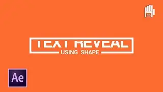 Easy Text Reveal Animation Using Shape | After Effects Tutorial | Text Animation