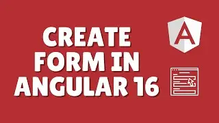 How to create Form in Angular 16 with Reactive forms?