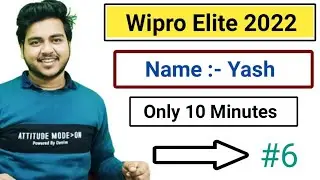 WIPRO ELITE 2022 | Wipro Interview Experience | Yash | Coding Question | Interview Preparation