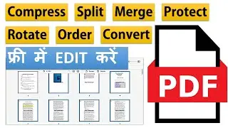 Quickest way to Merge, Split, Convert, Order , Protect your PDF file in seconds!