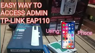 TP-LINK EAP 110 ADMIN ACCESS USING ANDROID PHONE/SET AS AP FOR PISOWIF