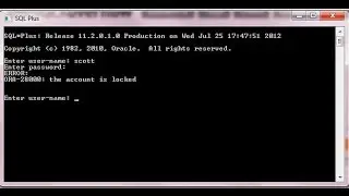 Oracle passwords -How to reset sys users(lock, unlock, expired)