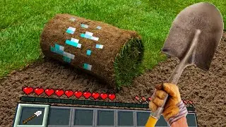 Minecraft RTX in Real Life POV FIRST DIAMOND ORE Realistic Minecraft vs Real Life