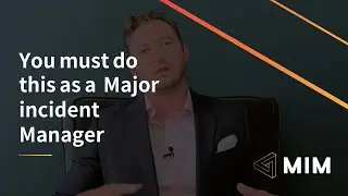 You must do this as a Major Incident Manager