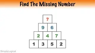 Find The Missing Number In Pyramid || Maths Puzzle