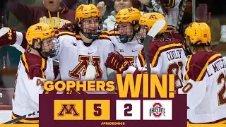 Highlights: #1 Minnesota Men’s Hockey Sweeps #8 Ohio State to Close Regular Season