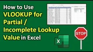 Unlock the Full Potential of VLOOKUP | How to Lookup Partial Text with VLOOKUP in Excel