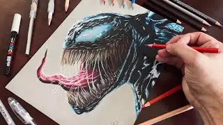 Drawing Venom 3 ( Tom Hardy ) - Timelapse | João Da Art