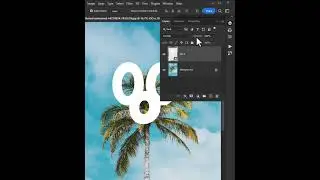 Mask text easily using blend if in photoshop 2024