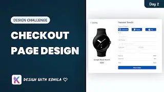 Checkout Page Design Challenge in Figma ||Tamil 