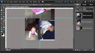 Multiple photos on a 4x6 canvas in Photoshop Elements