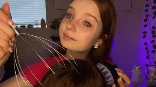 ASMR Kind Girl Gives You A Scalp Massage In Class🤍