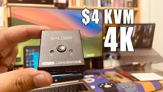 One Monitor for Both Mac & Windows! $4 KVM Switch with 4K Support
