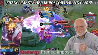 FRANCA MEETS HER IMPOSTOR IN RANK GAME! LOLO REMS RAPPING SESSION | MLBB