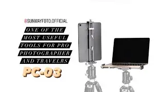 The Travel-size Laptop or Tablet Sunwayfoto PC-03 Tripod Tablet Bracket