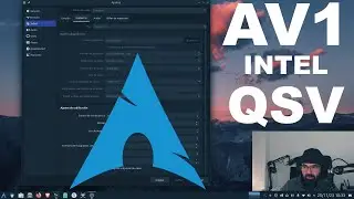 AL FIN!!! AV1 con Intel QSV en OBS STUDIO 30 FFMPEG 6.1 Arch Linux en gráficas Intel (ARC A770)