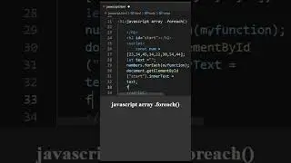 #1 javascript array  foreach  in html and css and javascirpt  