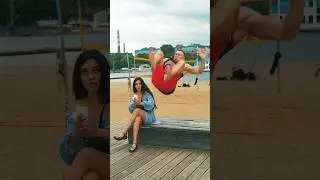 Girl Reacts to Front Flip: Funny Reaction😂🫣#kiryakolesnikov #prank #funny #comedy #backflip #stunt