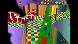 SM64 Christmas Land - Star of the Christmas Tree Cannonless (TAS)