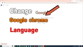 How to change google chrome language to English