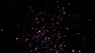 4k Happy Birthday Confetti Explosion Black Screen Background Video Effect