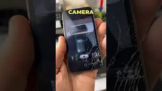 camera test on SMASHED iPhone 4 😮 