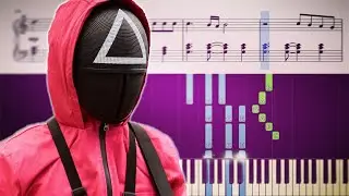 Squid Game - Pink Soldiers - Piano Tutorial + SHEETS