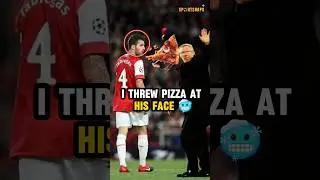 Arsenal players threw pizza at Ferguson’s😯😞 #shorts