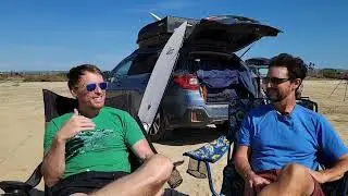 Digital Nomad Living in a TINY CAR with Starlink!  | No-Build Van Life