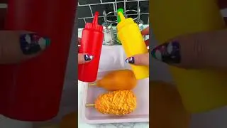 Packing School Lunch with Fidget Food *Korean CORN DOGS* Satisfying Video ASMR! 